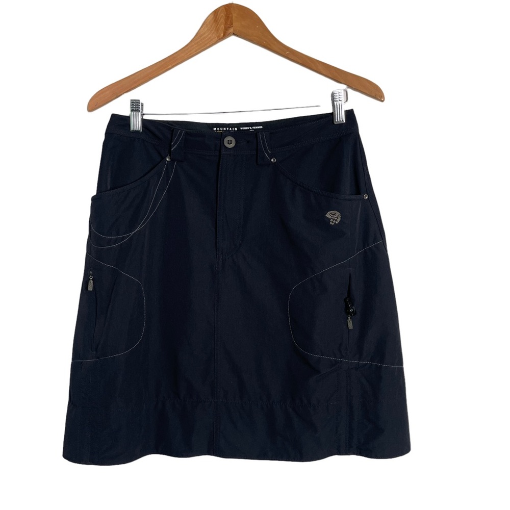 Mountain Hardwear Women Black Skirt Hike Stretch Run Cargo Outdoor Pocket Size 6
